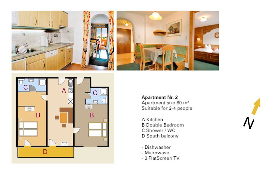 Lodging Apartment No. 2 - Apartments Andera - Lech Zürs am Arlberg